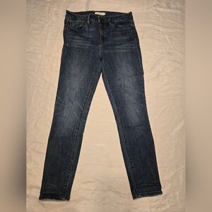 Anthropilogie Unpublished Skinny Jeans 29 Blue Stretch High Rise‎